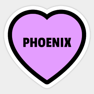 I love Phoenix - Heart Sticker